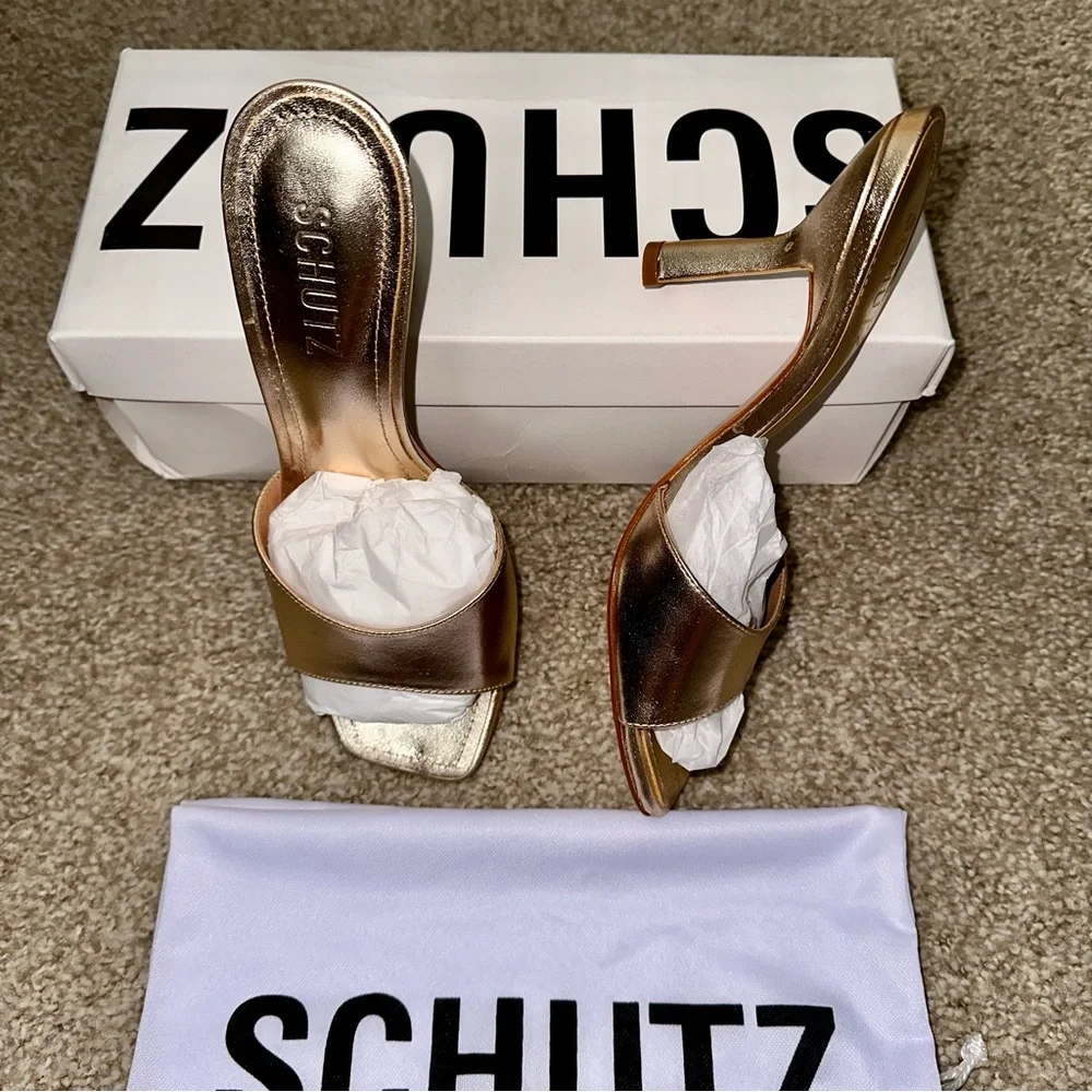 Price Firm - SCHUTZ Leather Posseni Sandals